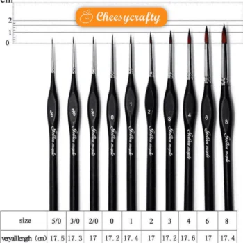 Bộ 10 cọ golden maple lông tổng hợp