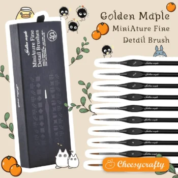 Bộ 10 cọ golden maple lông tổng hợp