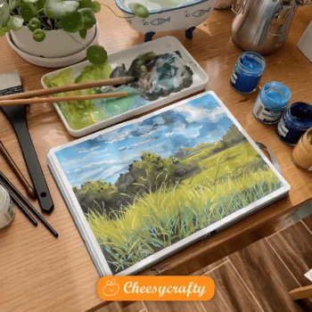 Palete sứ pha màu