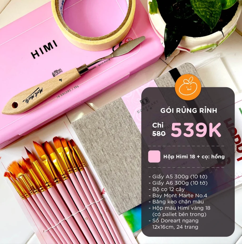 bộ hoạ cụ tặng 579k