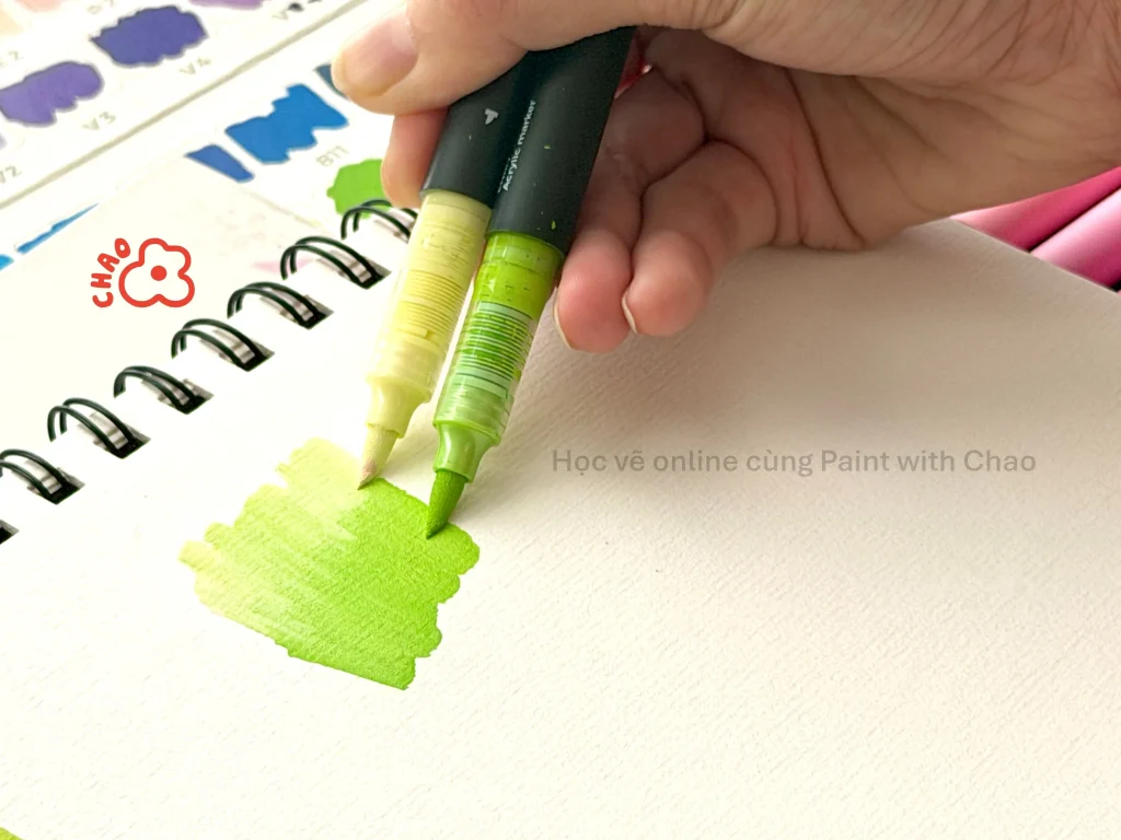 cách dùng acrylic marker