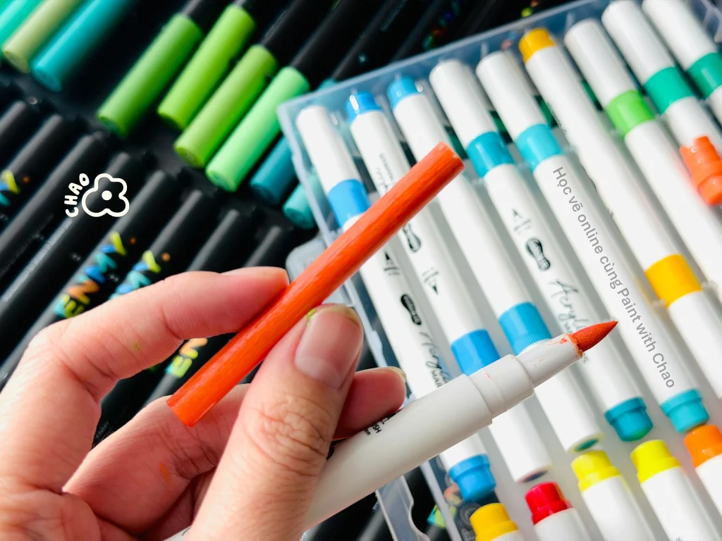 cấu tạo bút acrylic marker