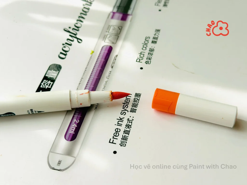 cách dùng acrylic marker