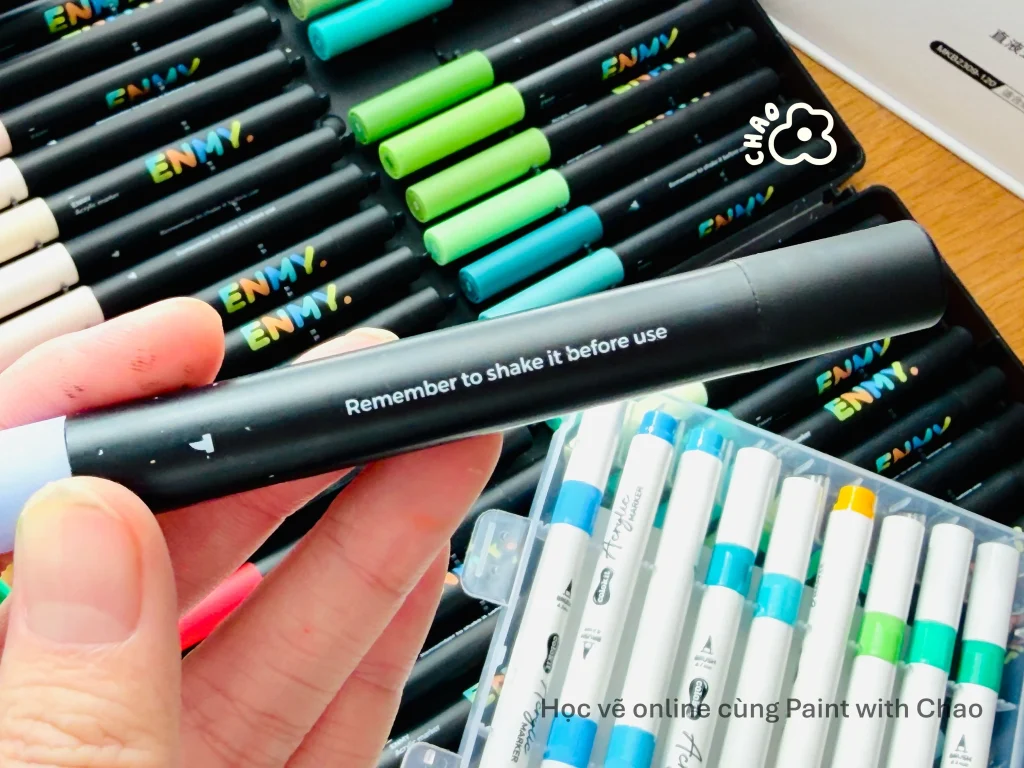cách dùng acrylic marker