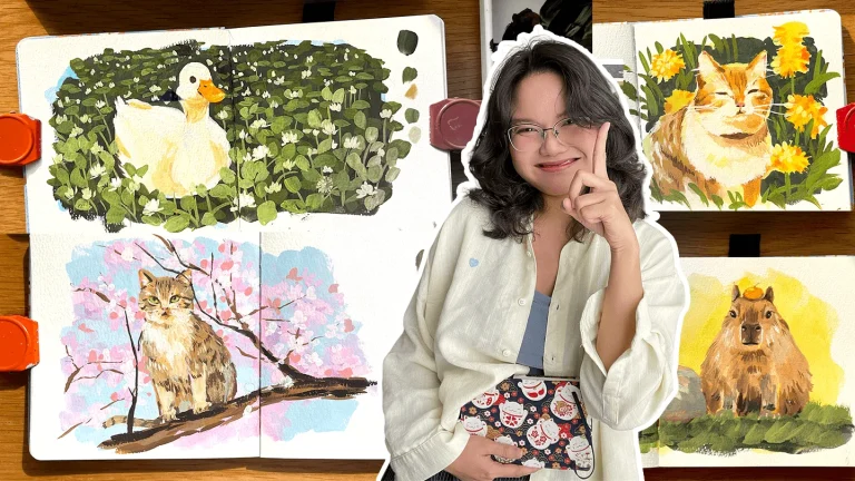 Hướng dẫn vẽ một số loại động vật với màu gouache